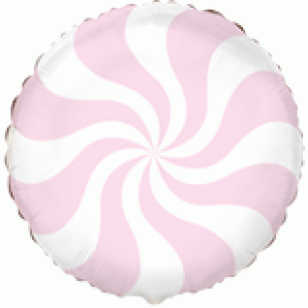 Baby Pink Pastel Candy Swirl Willy Wonka Balloon Baby Pink Pastel Candy Swirl Willy Wonka Balloon